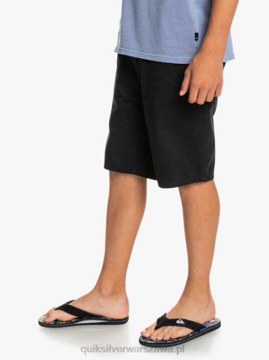 chłopcy Quiksilver 8-16 codzienne 17 chinosy 4DBV2287 czarny