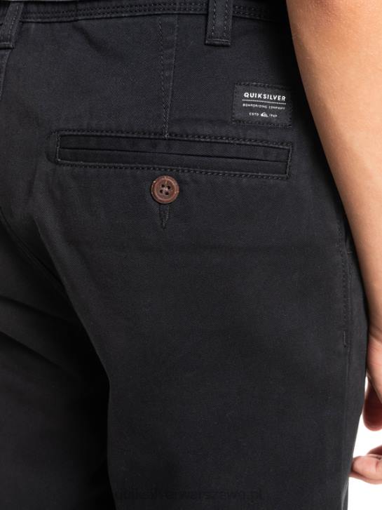 chłopcy Quiksilver 8-16 codzienne 17 chinosy 4DBV2287 czarny