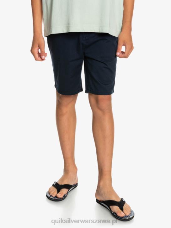chłopcy Quiksilver 8-16 codzienne 17 chinosy 4DBV2289 granatowa marynarka