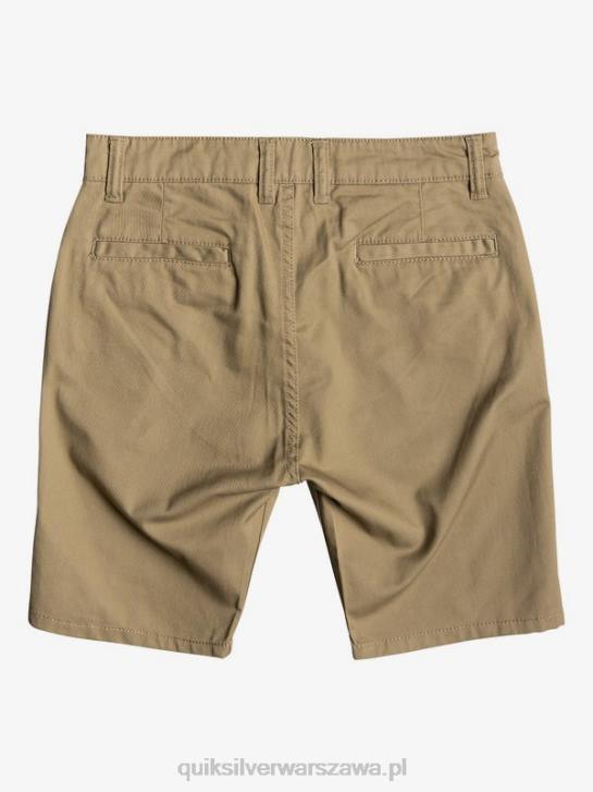 chłopcy Quiksilver 8-16 nowe szorty typu chino na co dzień 4DBV2278 drewno wiązu
