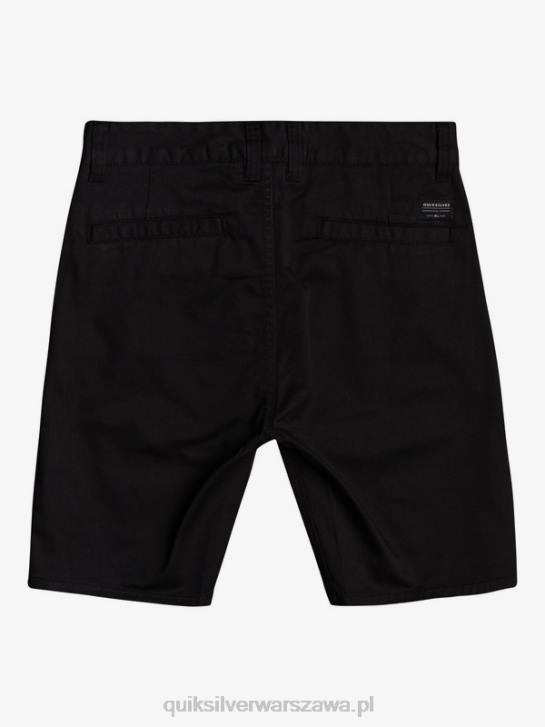 chłopcy Quiksilver 8-16 nowych szortów typu chino ze stretchem na co dzień 4DBV2109 czarny