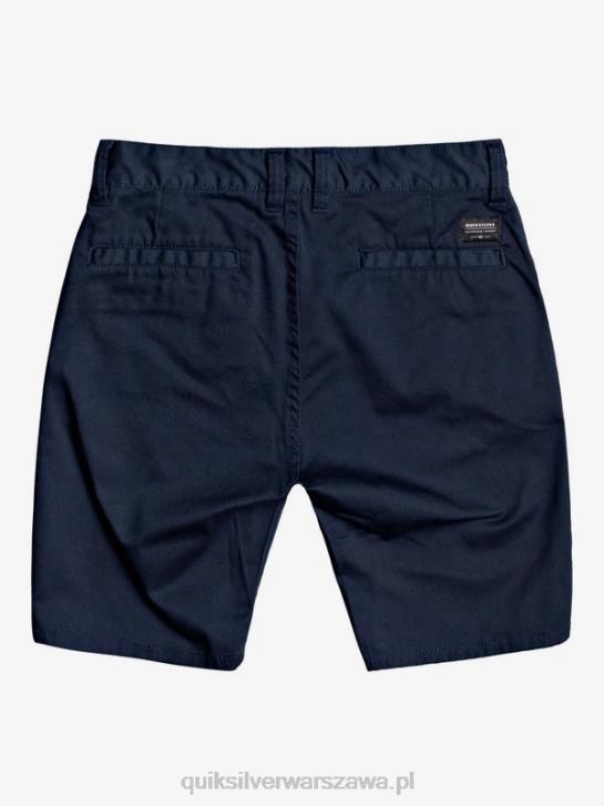 chłopcy Quiksilver 8-16 nowych szortów typu chino ze stretchem na co dzień 4DBV2110 granatowa marynarka