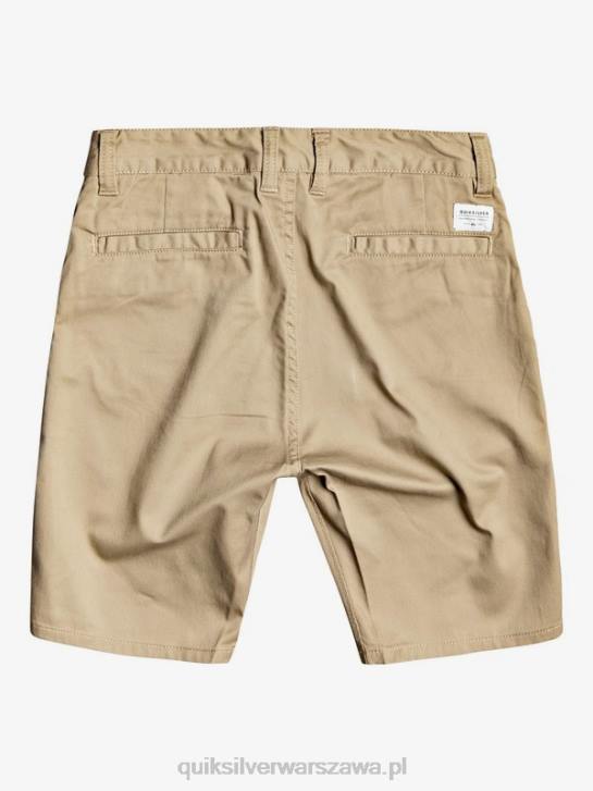 chłopcy Quiksilver 8-16 nowych szortów typu chino ze stretchem na co dzień 4DBV2111 drewno wiązu