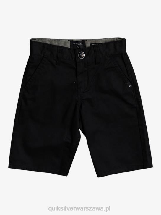 chłopcy Quiksilver Elastyczne chinosy 2-7 na co dzień 4DBV2102 czarny