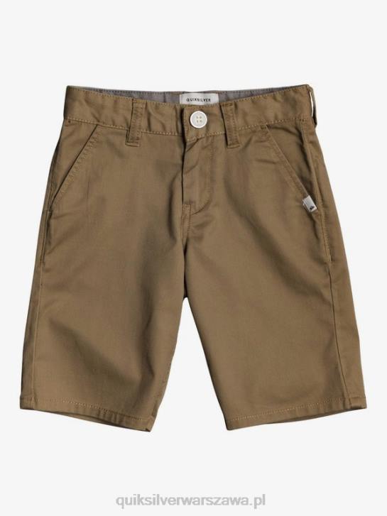 chłopcy Quiksilver Elastyczne chinosy 2-7 na co dzień 4DBV2103 drewno wiązu