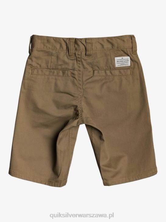 chłopcy Quiksilver Elastyczne chinosy 2-7 na co dzień 4DBV2103 drewno wiązu