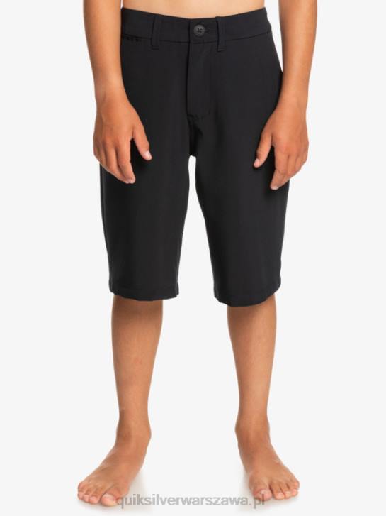 chłopcy Quiksilver Hybrydowe szorty 8-16 Union Amphibian 19 4DBV2237 czarny