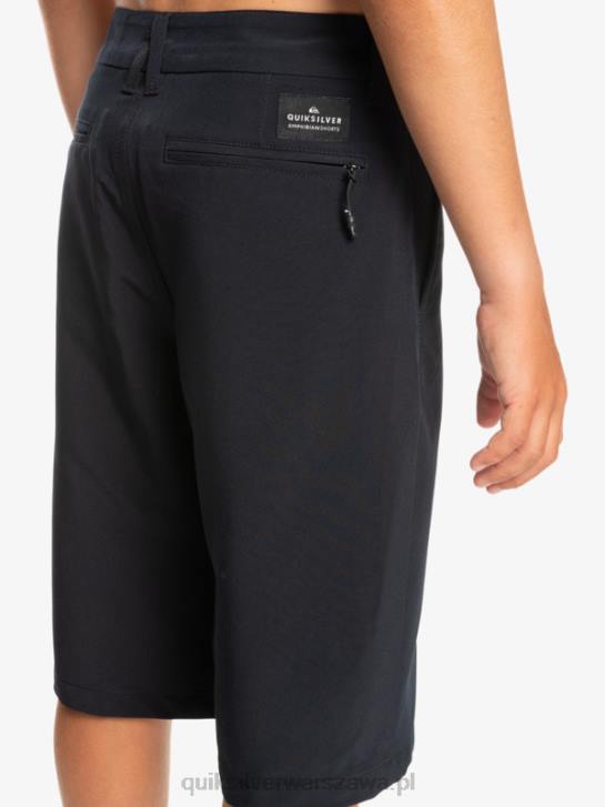 chłopcy Quiksilver Hybrydowe szorty 8-16 Union Amphibian 19 4DBV2237 czarny