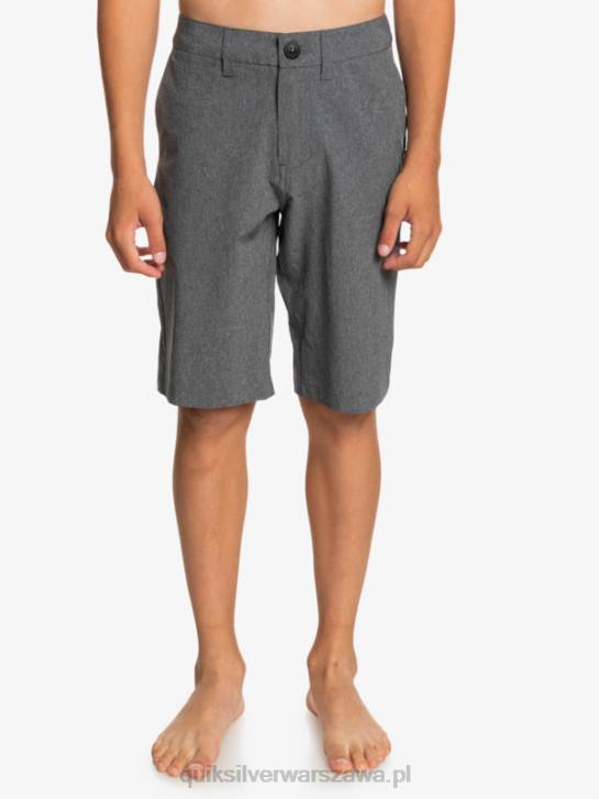 chłopcy Quiksilver Hybrydowe szorty 8-16 Union Heather Amphibian 19 4DBV2313 czarny