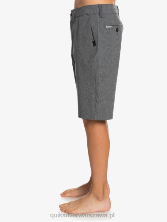 chłopcy Quiksilver Hybrydowe szorty 8-16 Union Heather Amphibian 19 4DBV2313 czarny