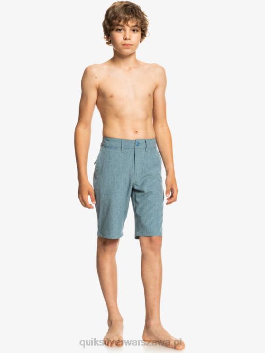 chłopcy Quiksilver Hybrydowe szorty 8-16 Union Heather Amphibian 19 4DBV2327 kapitanowie niebiescy