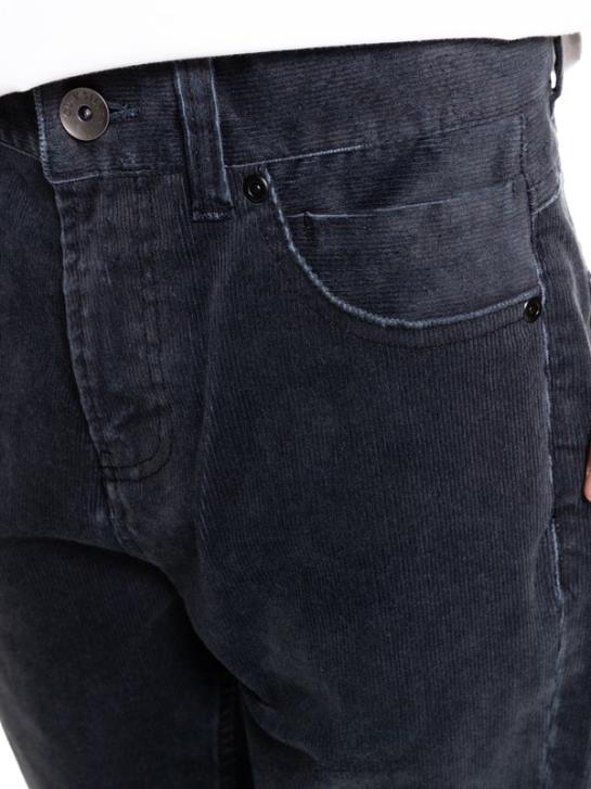 chłopcy Quiksilver 8-16 Kracker zwężane sztruksowe spodnie 4DBV2330 czarny