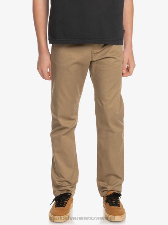 chłopcy Quiksilver Spodnie 8-16 up na co dzień 4DBV2239 drewno wiązu