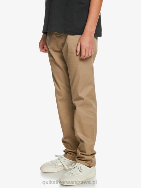 chłopcy Quiksilver Spodnie 8-16 up na co dzień 4DBV2239 drewno wiązu