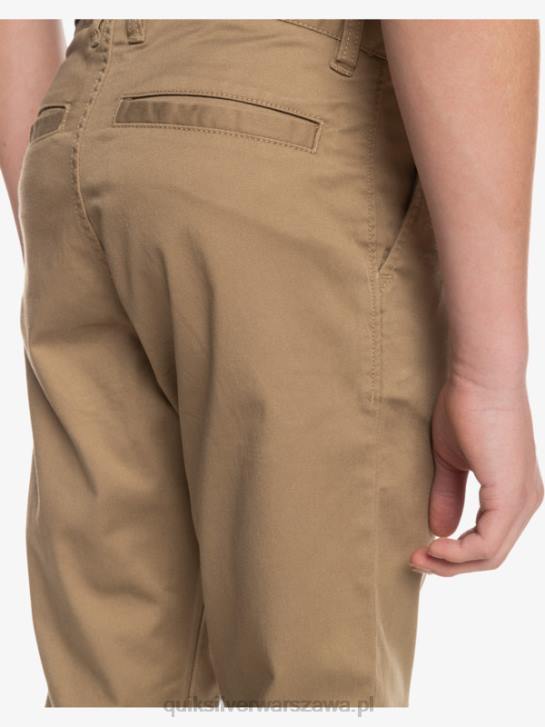 chłopcy Quiksilver Spodnie 8-16 up na co dzień 4DBV2239 drewno wiązu