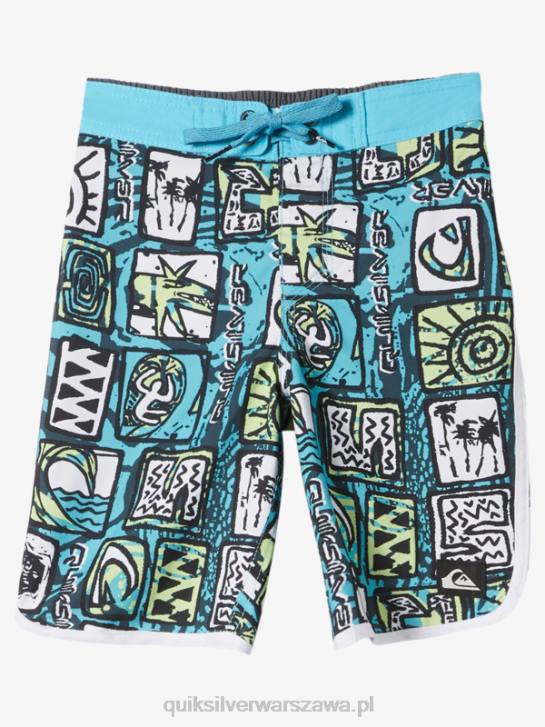 chłopcy Quiksilver 2-7 codziennych muszelek 14 szortów 4DBV1920 rzeczny błękit