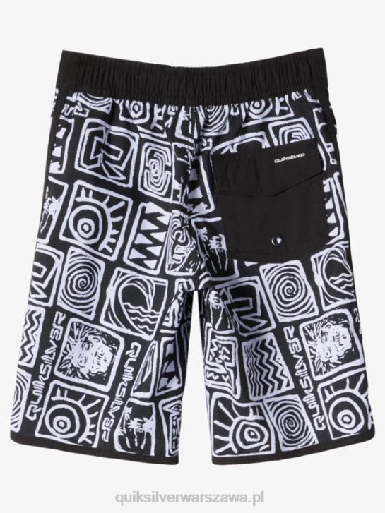 chłopcy Quiksilver 2-7 codziennych muszelek 14 szortów 4DBV1921 czarny