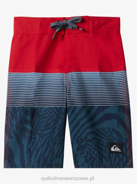 chłopcy Quiksilver 2-7 codziennych paneli 14 szortów 4DBV1896 czerwone ryzyko