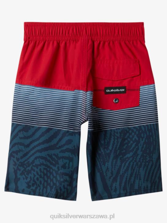 chłopcy Quiksilver 2-7 codziennych paneli 14 szortów 4DBV1896 czerwone ryzyko