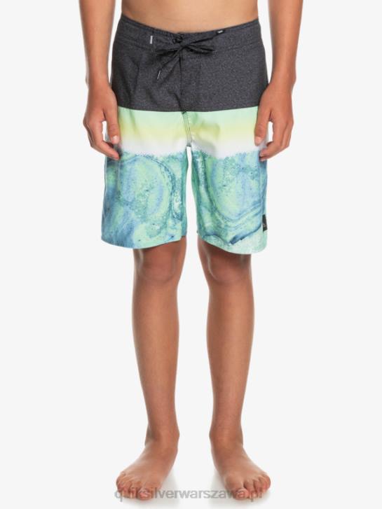 chłopcy Quiksilver 8-16 codzienny panel yth 17 szorty 4DBV2274 zielony popiół