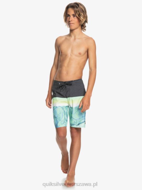 chłopcy Quiksilver 8-16 codzienny panel yth 17 szorty 4DBV2274 zielony popiół
