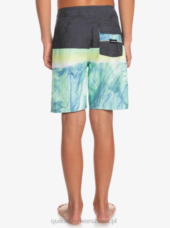 chłopcy Quiksilver 8-16 codzienny panel yth 17 szorty 4DBV2274 zielony popiół