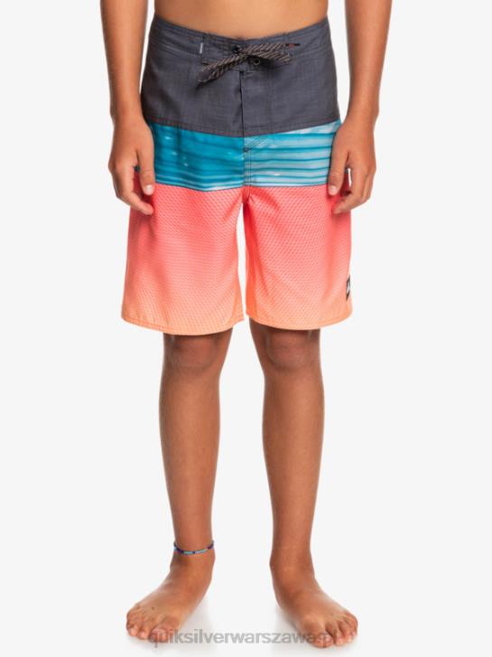 chłopcy Quiksilver 8-16 codzienny panel yth 17 szorty 4DBV2275 pomarańczowy pop