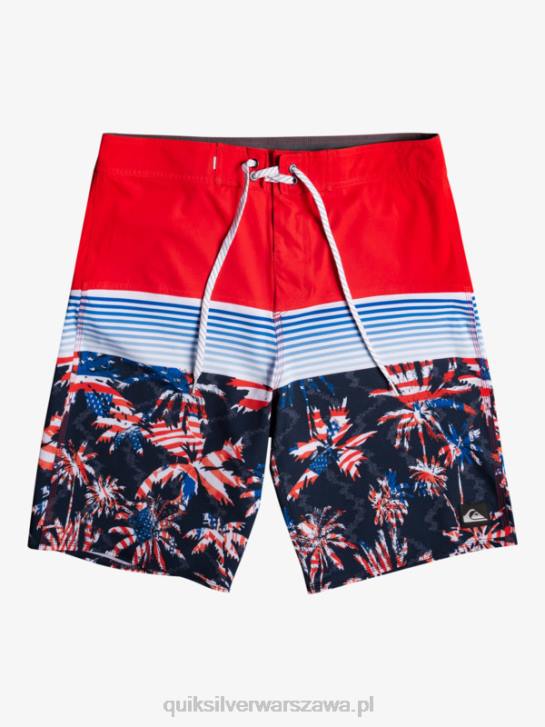 chłopcy Quiksilver 8-16 codzienny panel yth 17 szorty 4DBV2276 czerwone ryzyko