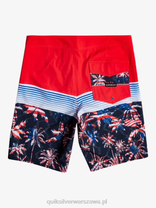 chłopcy Quiksilver 8-16 codzienny panel yth 17 szorty 4DBV2276 czerwone ryzyko