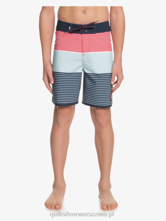 chłopcy Quiksilver 8-16 surfsilk tijuana yth 17 szorty 4DBV2272 czerwone ryzyko