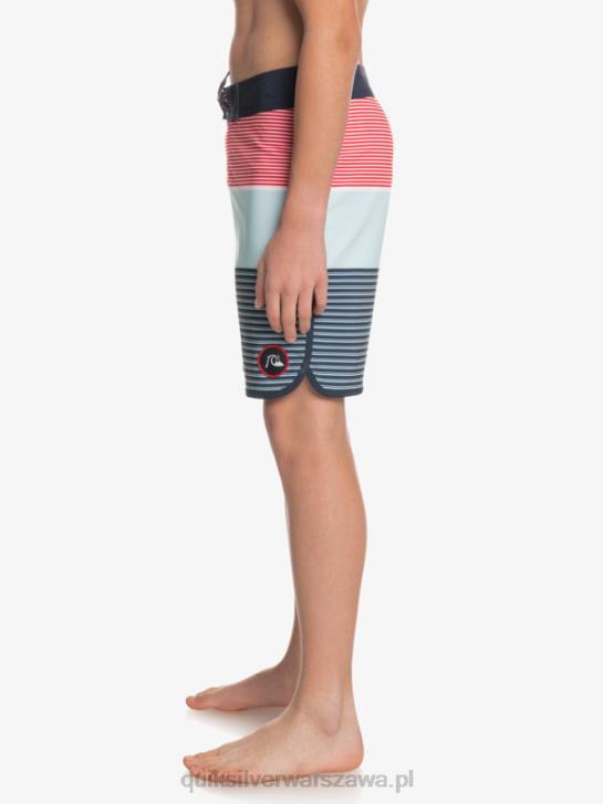 chłopcy Quiksilver 8-16 surfsilk tijuana yth 17 szorty 4DBV2272 czerwone ryzyko