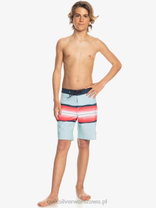 chłopcy Quiksilver 8-16 surfsilk w odcieniu żywicy 17 szorty 4DBV2302 niebiesko szary