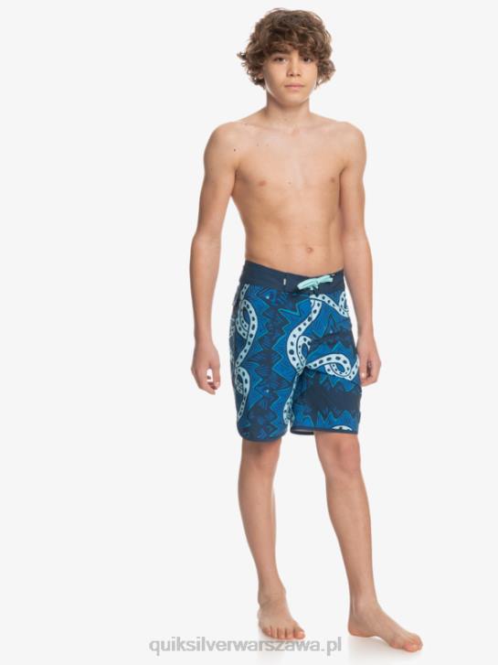 chłopcy Quiksilver 8-16 szorty surfsilk w stylu retro 17 4DBV2328 insygnia niebieskie