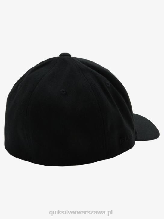 mężczyźni Quiksilver czapka flexfit w stylu górskim i falowym 4DBV1434 czarny