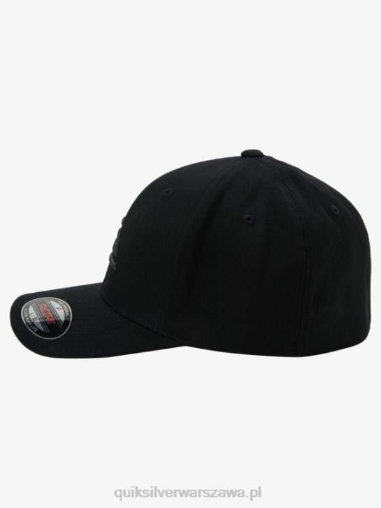 mężczyźni Quiksilver czapka flexfit w stylu górskim i falowym 4DBV1434 czarny