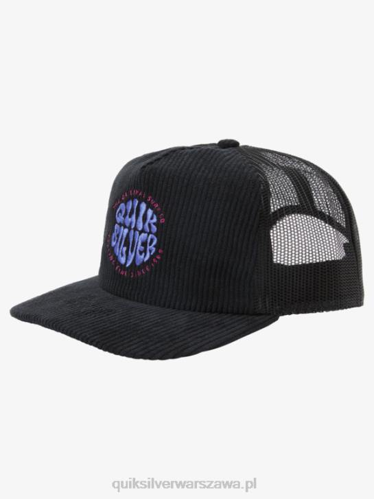 mężczyźni Quiksilver czapka typu trucker coasteeze 4DBV443 czarny
