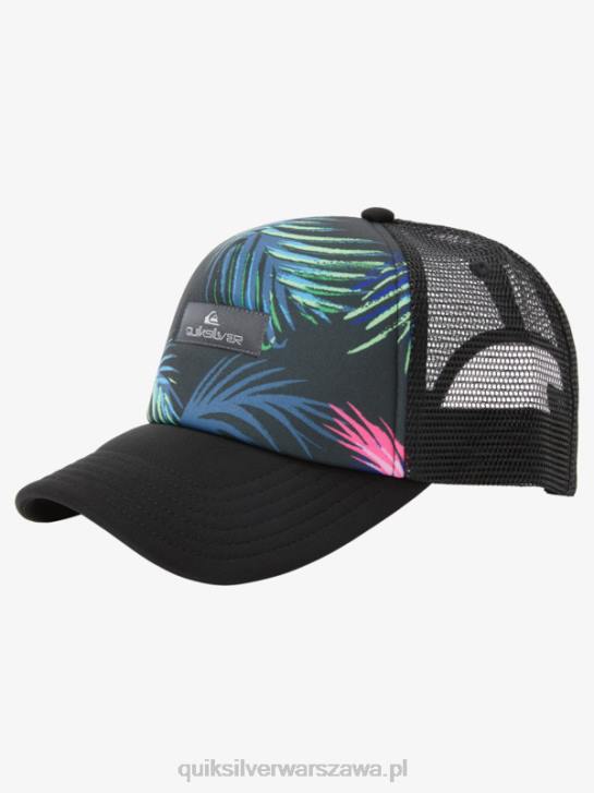 mężczyźni Quiksilver czapka typu trucker magpie coop 4DBV562 czarny