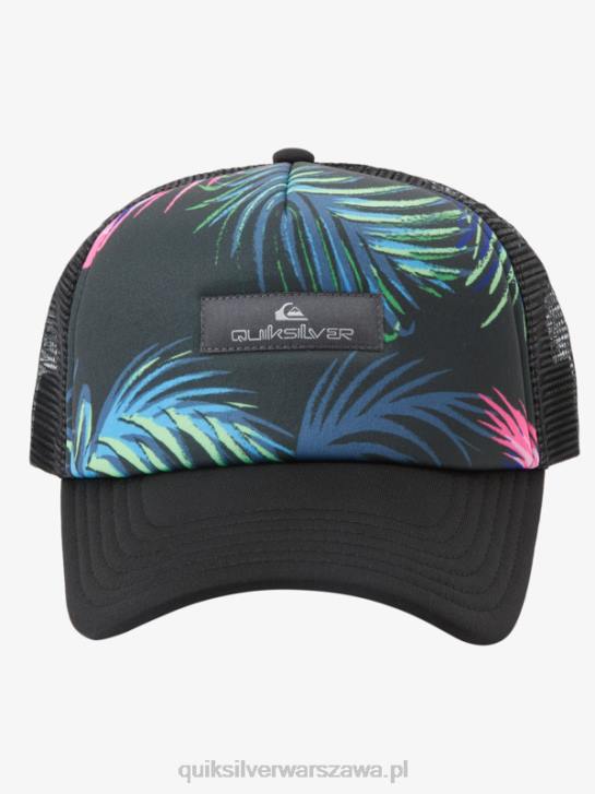 mężczyźni Quiksilver czapka typu trucker magpie coop 4DBV562 czarny