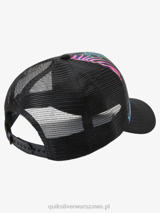 mężczyźni Quiksilver czapka typu trucker magpie coop 4DBV562 czarny