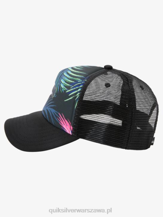 mężczyźni Quiksilver czapka typu trucker magpie coop 4DBV562 czarny
