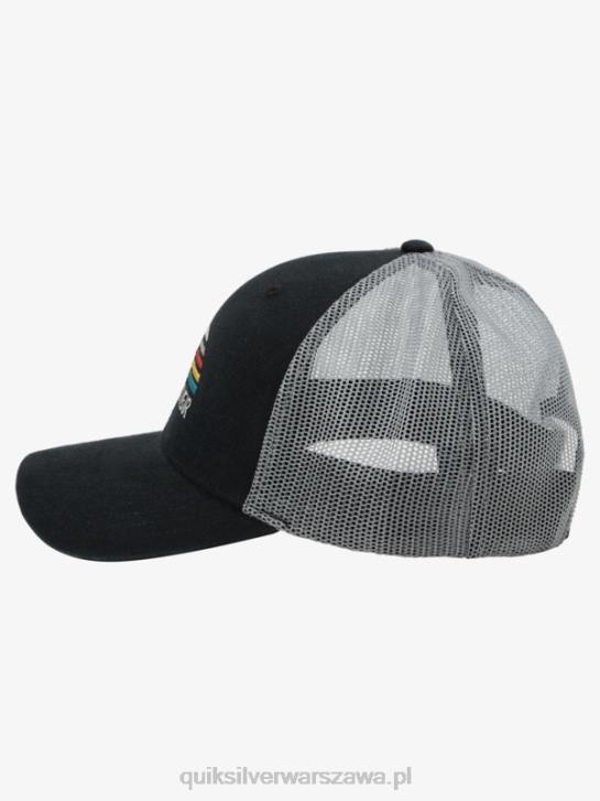 mężczyźni Quiksilver czapka typu trucker typu stringer 4DBV1194 czarny