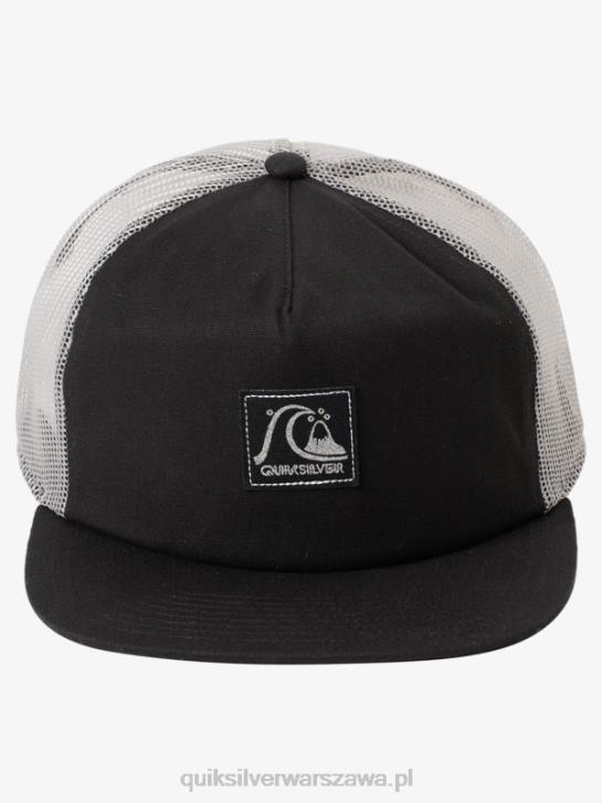 mężczyźni Quiksilver czapka typu trucker z pojedynczą płetwą 4DBV1714 czarny