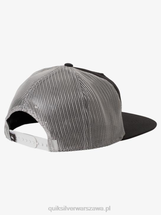 mężczyźni Quiksilver czapka typu trucker z pojedynczą płetwą 4DBV1714 czarny