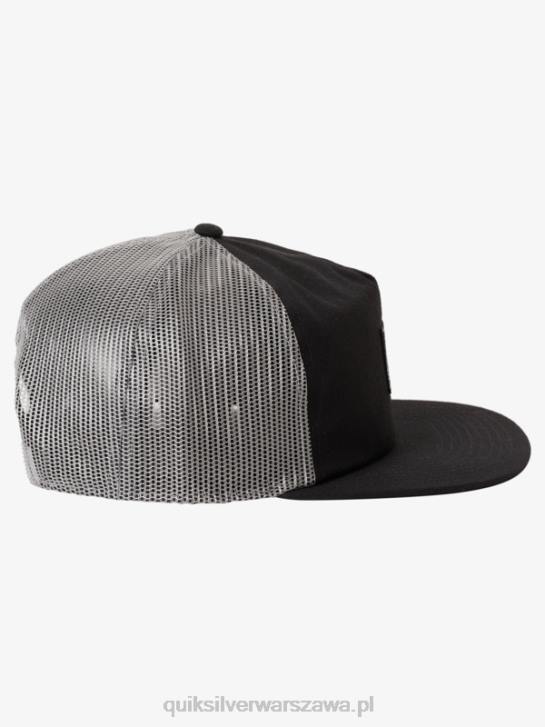 mężczyźni Quiksilver czapka typu trucker z pojedynczą płetwą 4DBV1714 czarny