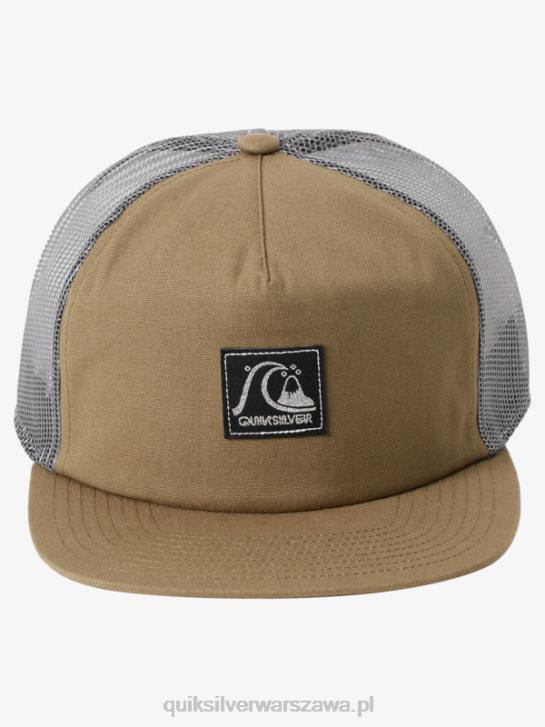 mężczyźni Quiksilver czapka typu trucker z pojedynczą płetwą 4DBV1715 tymianek
