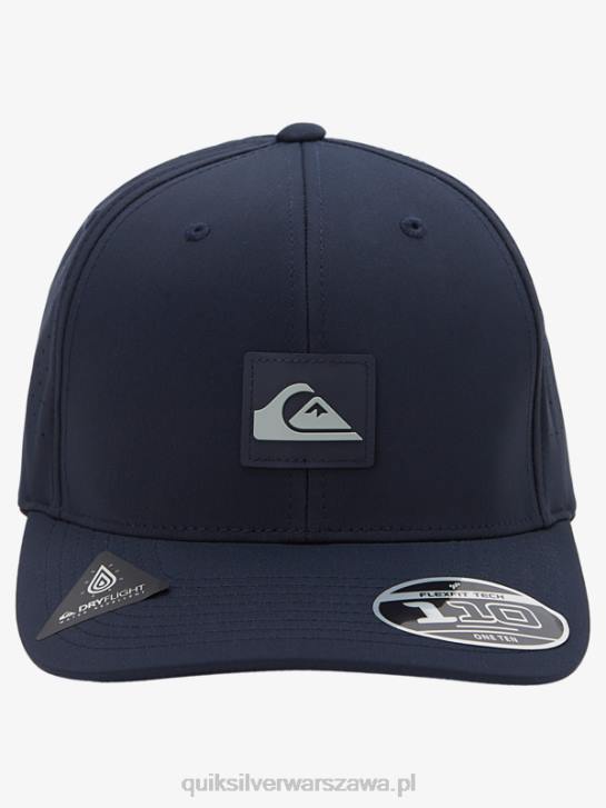 mężczyźni Quiksilver dopasowana czapka flexfit 4DBV805 insygnia niebieskie