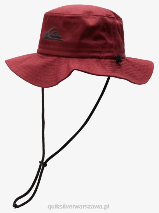 mężczyźni Quiksilver kapelusz boonie bushmaster safari 4DBV125 Marsala