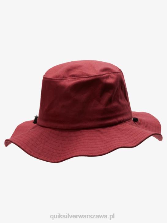 mężczyźni Quiksilver kapelusz boonie bushmaster safari 4DBV125 Marsala