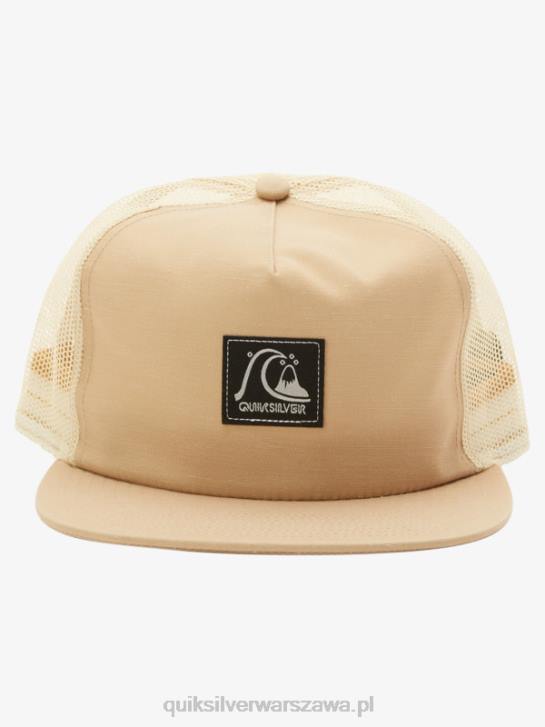 mężczyźni Quiksilver kraciasta czapka z daszkiem 4DBV756 oliwkowy szary