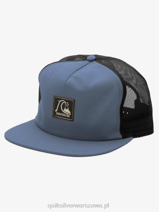 mężczyźni Quiksilver kraciasta czapka z daszkiem 4DBV757 morze Beringa